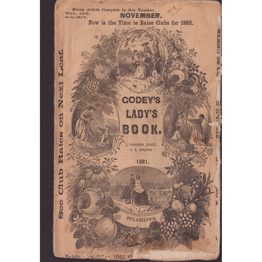 Antique Godey's Lady's Book Vol 103 No 617 November 1881 Victorian Periodical - Picture 1 of 2